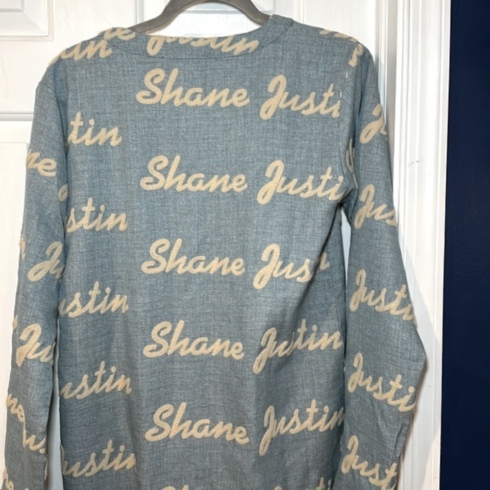 NWT Women’s Shane Justin Chambray Logo Dress Size XS - Picture 6 of 9